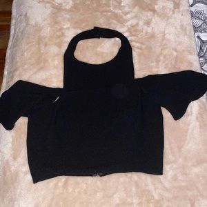Black crop top